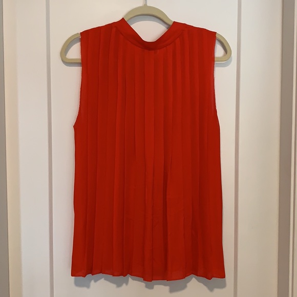 Joie Sleeveless Silk Blouse, Size L, Red - Picture 4 of 4